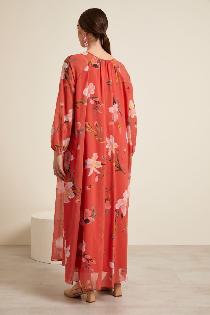 Abito in georgette con cintura Fashion Market Abito in georgette con cintura Fashion Market