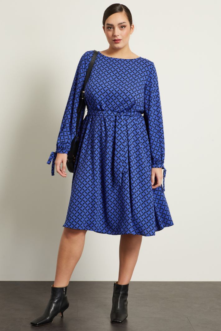 Abito in cady stampato Fashion Market