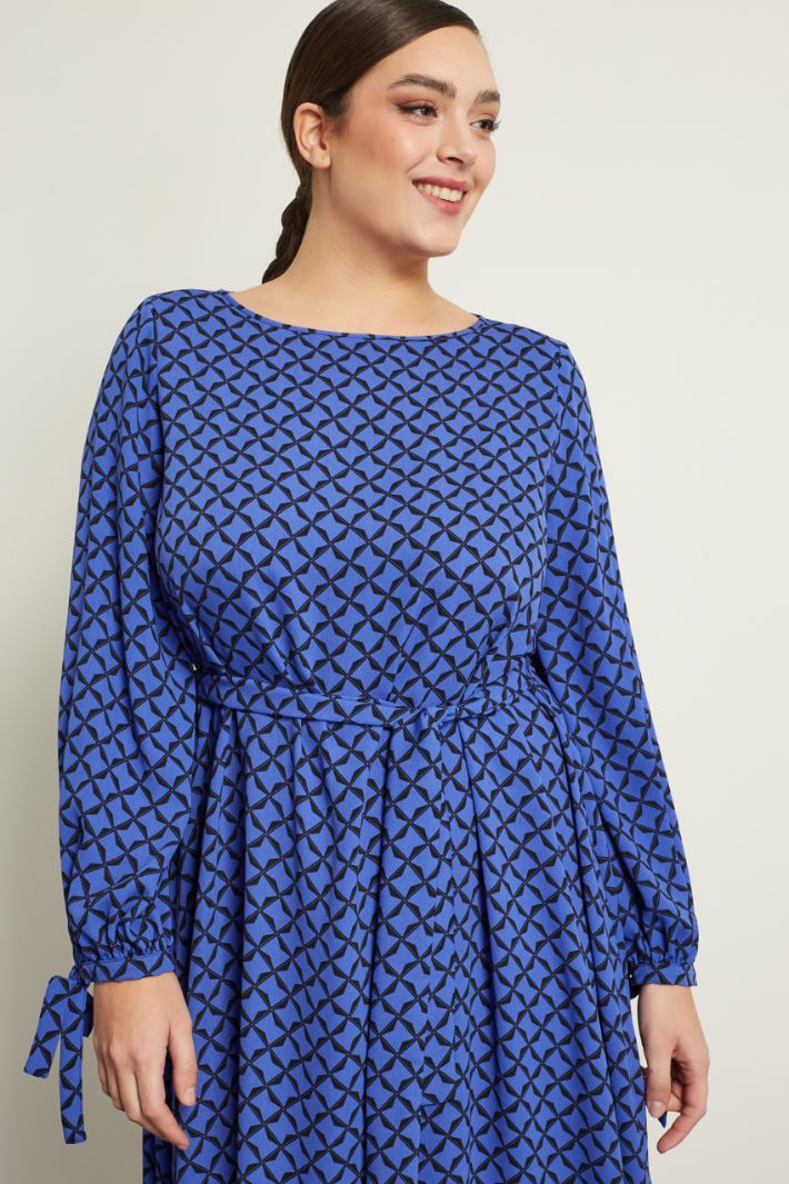 Abito in cady stampato Fashion Market