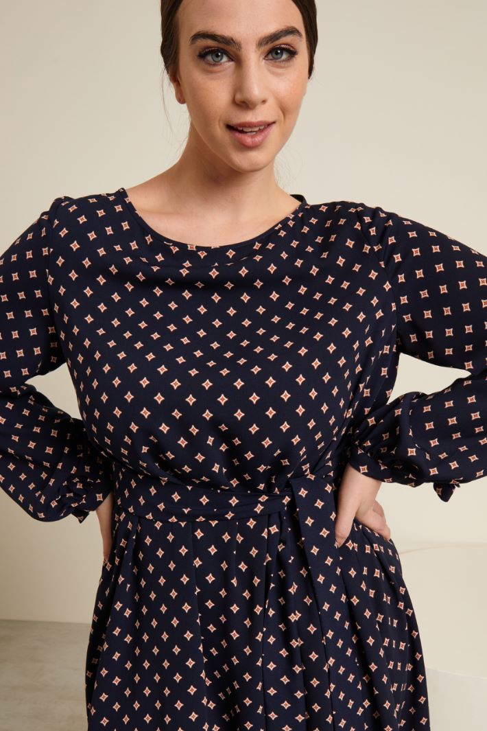 Abito in cady stampato Fashion Market