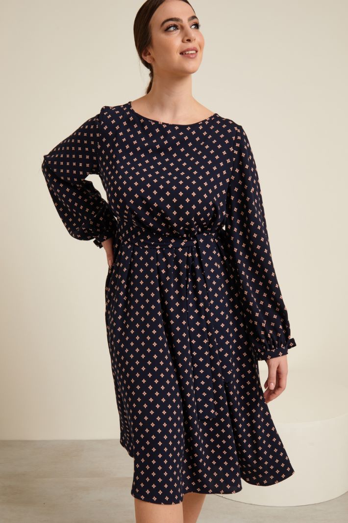 Abito in cady stampato Fashion Market