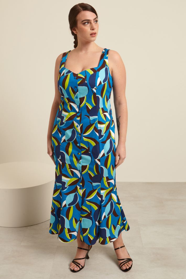 Abito a sirena stampato Fashion Market