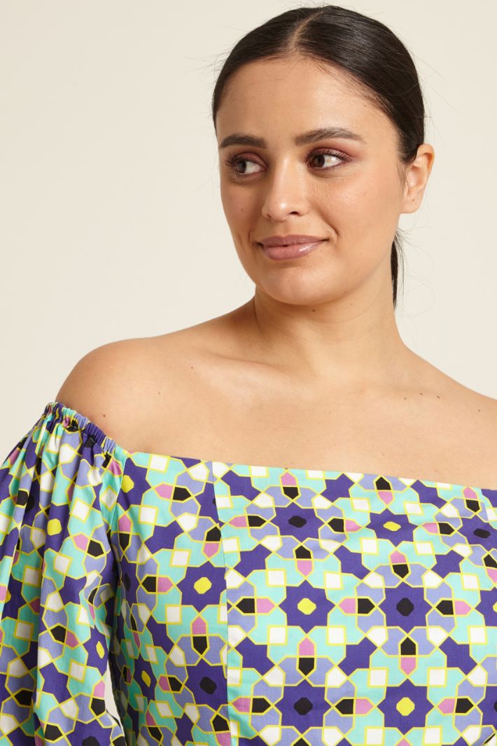 Abito in popeline di cotone Fashion Market