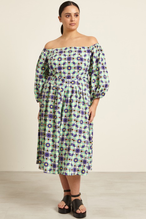 Abito in popeline di cotone Fashion Market