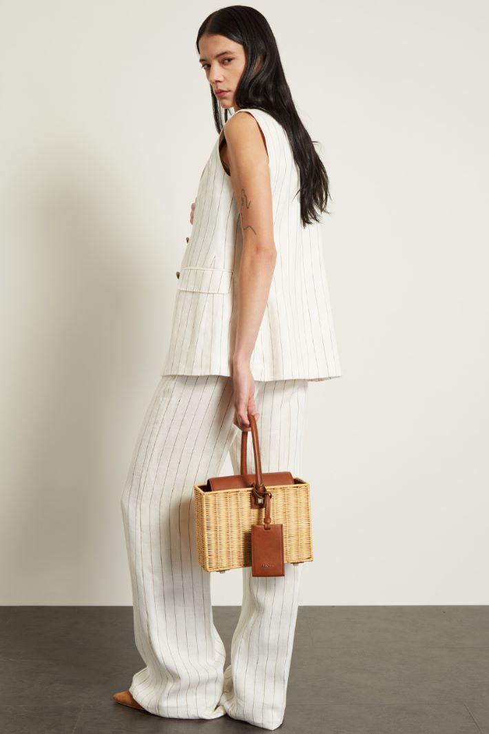 Gilet doppiopetto in batavia Fashion Market