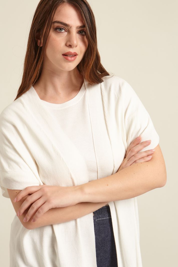 Cardigan con maniche corte Fashion Market