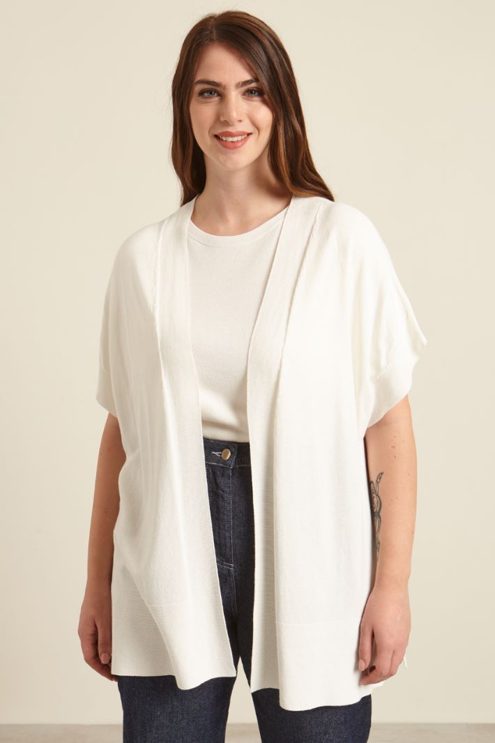 Cardigan con maniche corte Fashion Market
