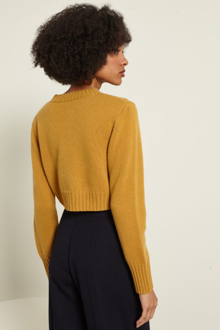 Maglia cropped in cashmere Fashion Market
