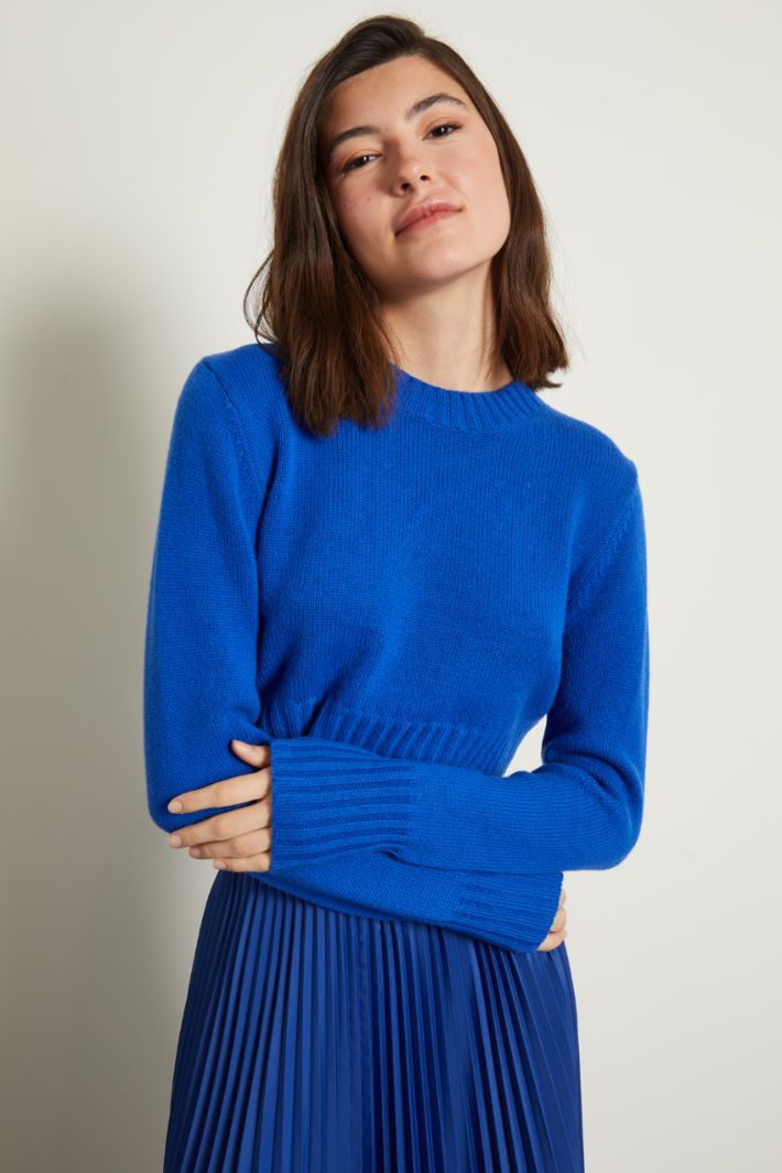 Maglia cropped in cashmere Fashion Market