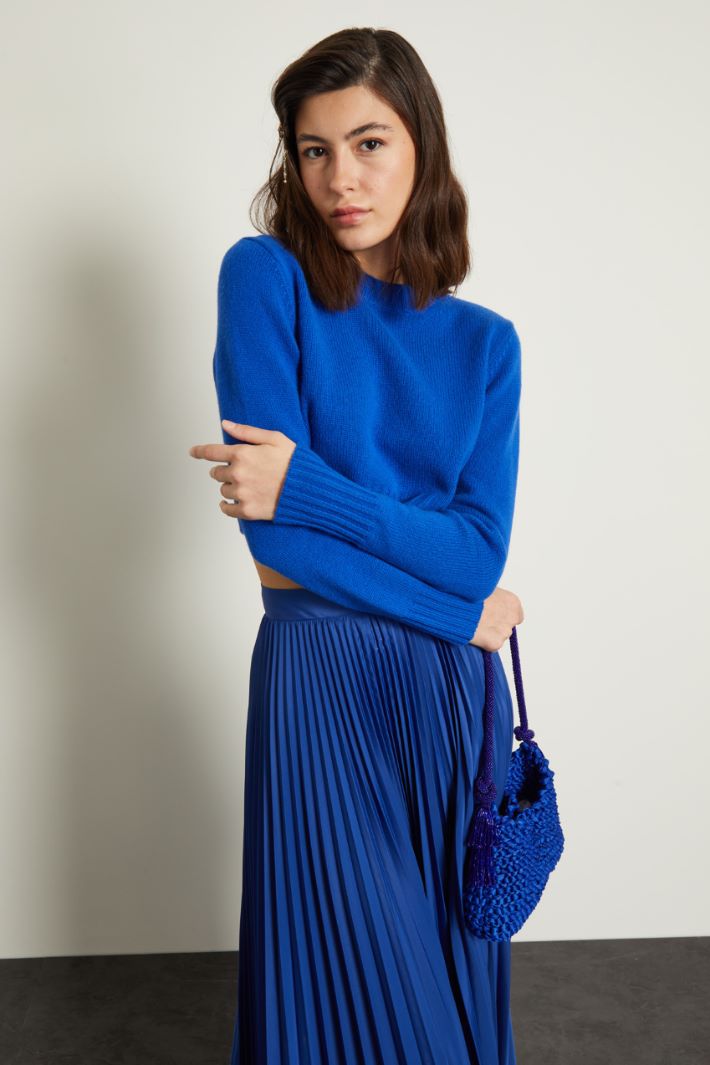 Maglia cropped in cashmere Fashion Market