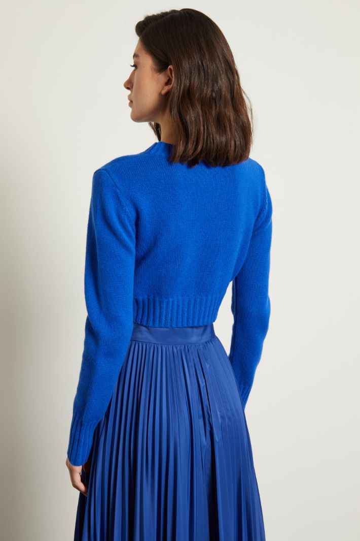 Maglia cropped in cashmere Fashion Market