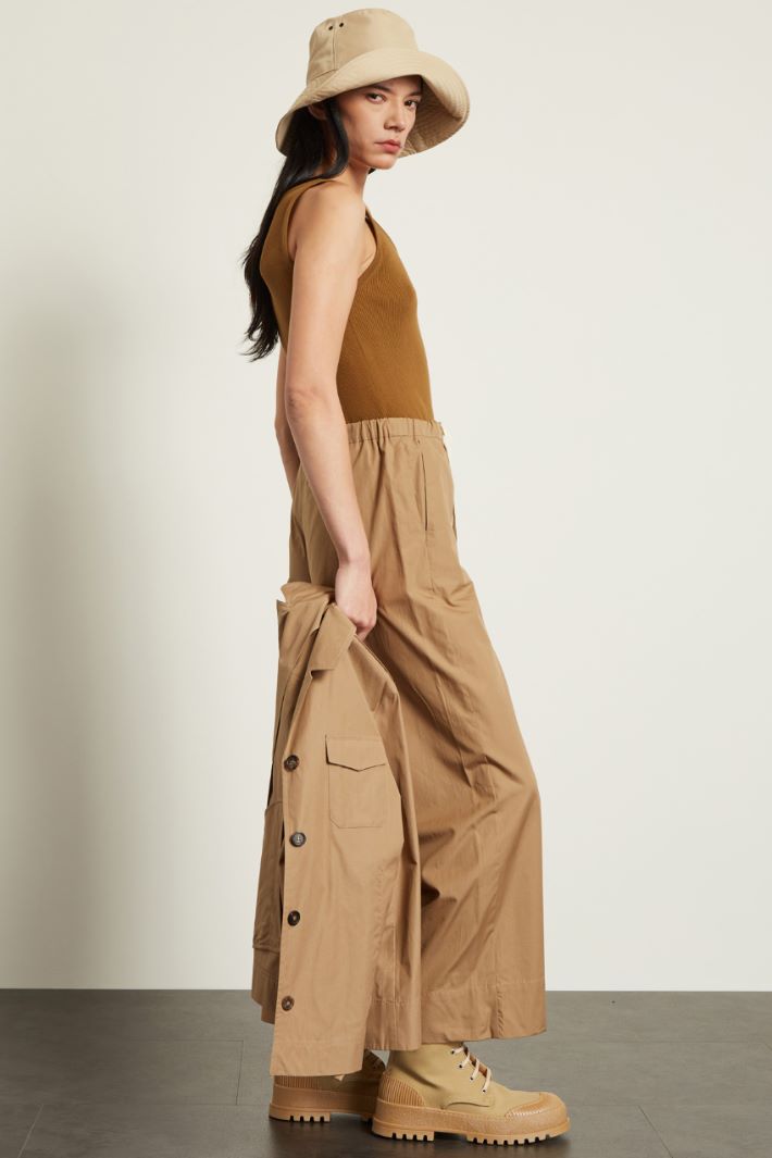 Top smanicato in puro cotone Fashion Market