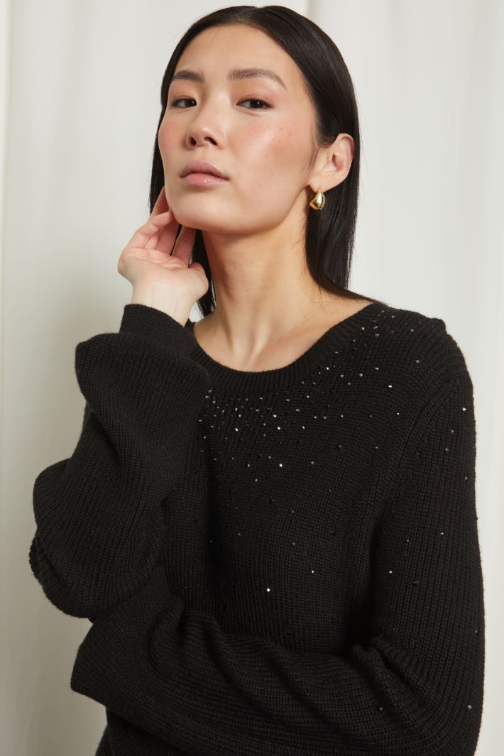 Maglia con strass Fashion Market