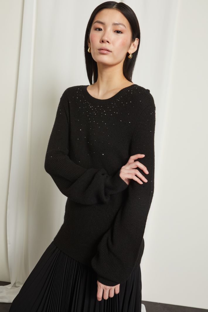 Maglia con strass Fashion Market