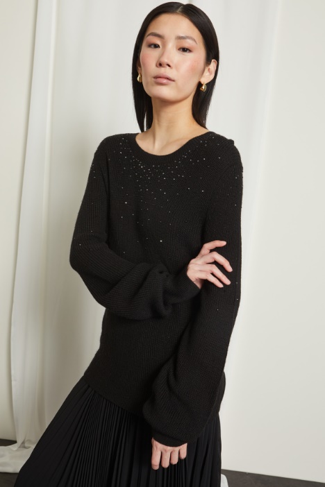 Maglia con strass Fashion Market