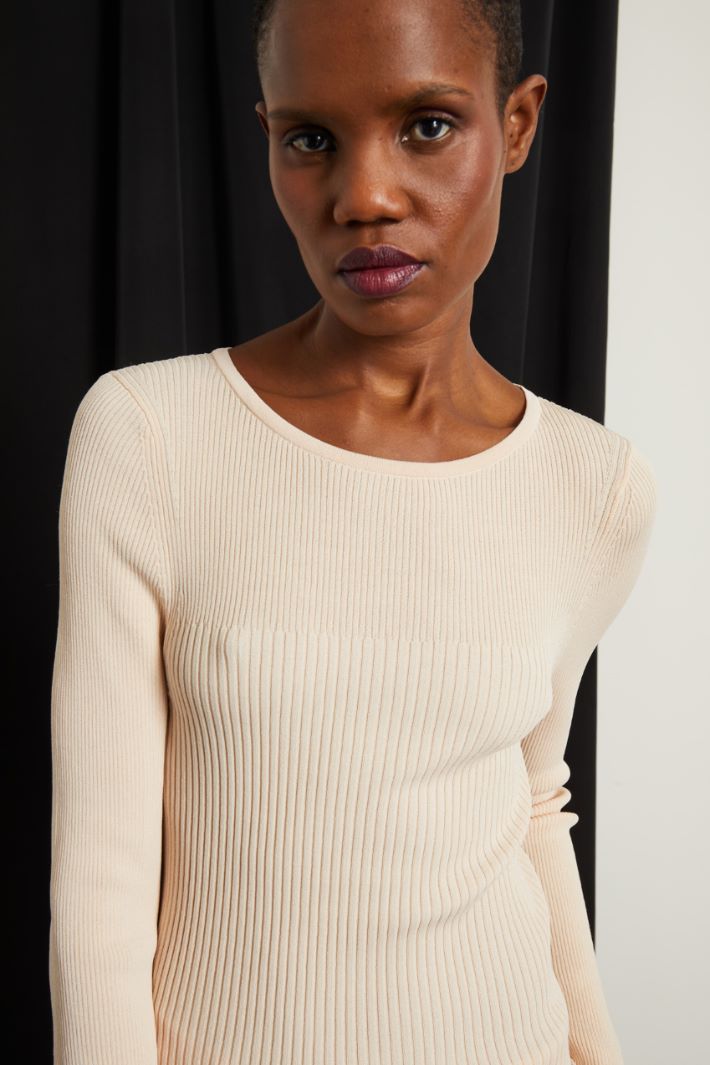 Maglia sderente a costine Fashion Market Maglia sderente a costine Fashion Market