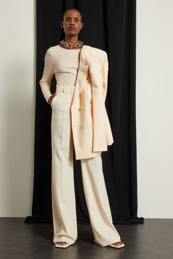 Maglia sderente a costine Fashion Market Maglia sderente a costine Fashion Market