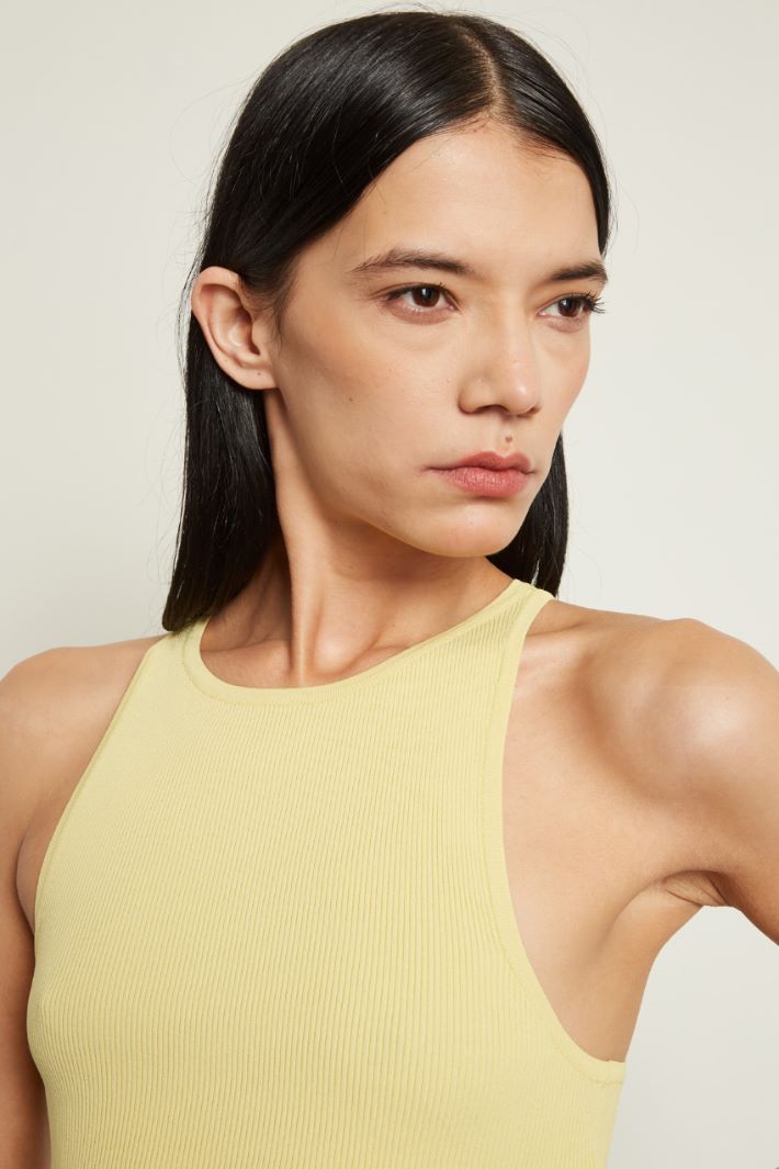 Crop top a coste Fashion Market