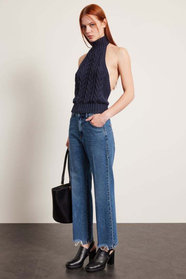 Top cut out in maglia Fashion Market