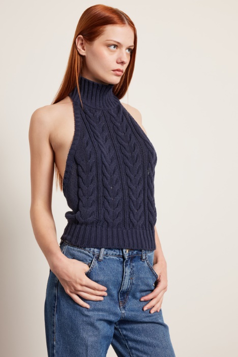 Top cut out in maglia Fashion Market