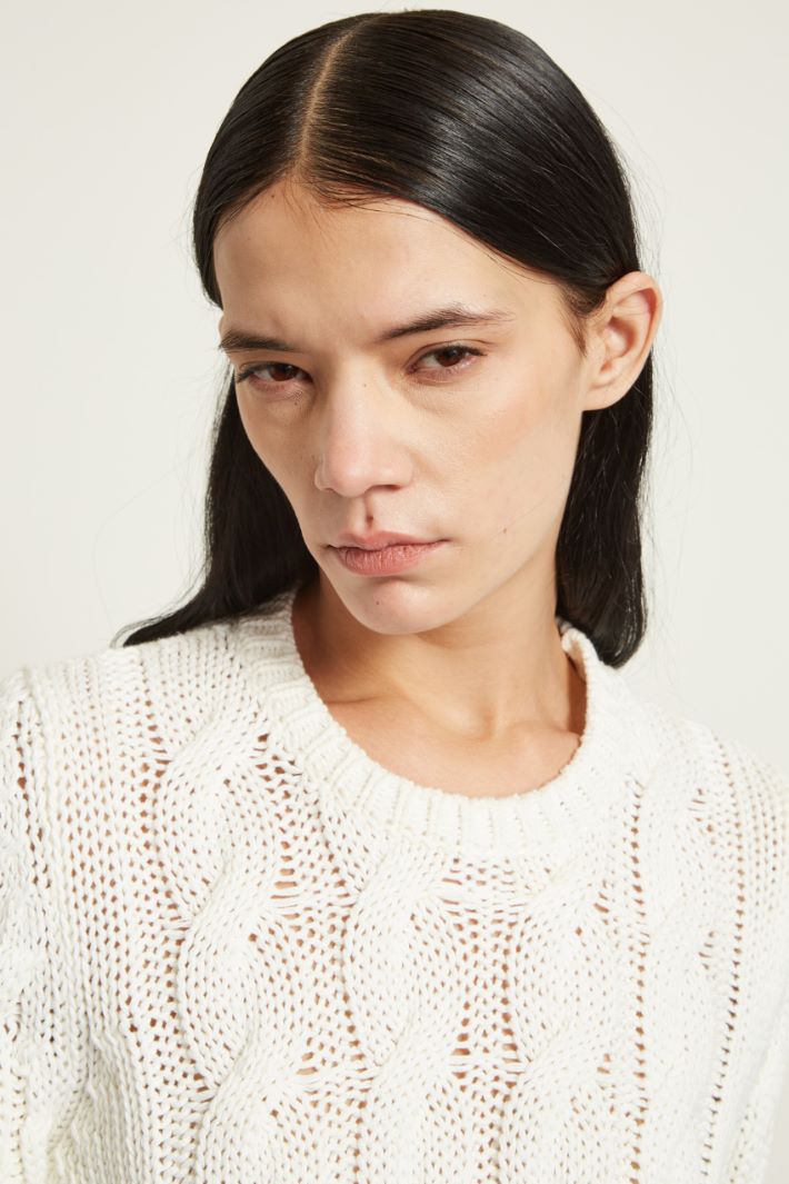 Maglia cropped a trecce Fashion Market