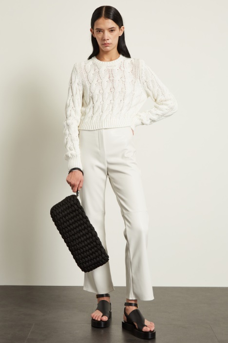 Maglia cropped a trecce Fashion Market