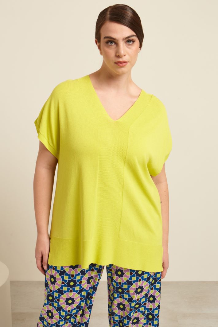 Maglia con scollo a V Fashion Market