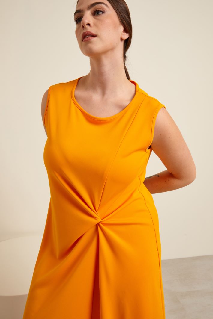 Abito in jersey con motivo annodato Fashion Market