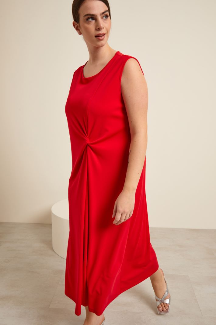 Abito in jersey con motivo annodato Fashion Market