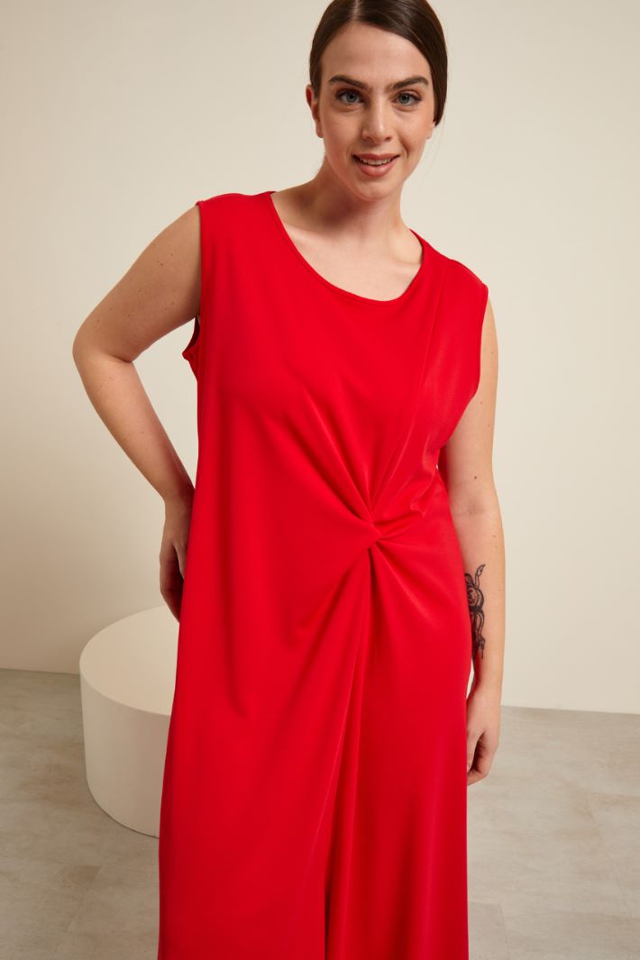 Abito in jersey con motivo annodato Fashion Market