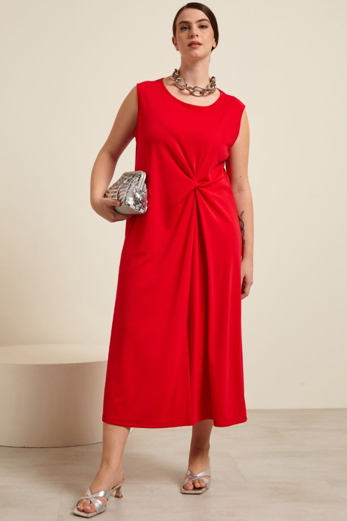 Abito in jersey con motivo annodato Fashion Market