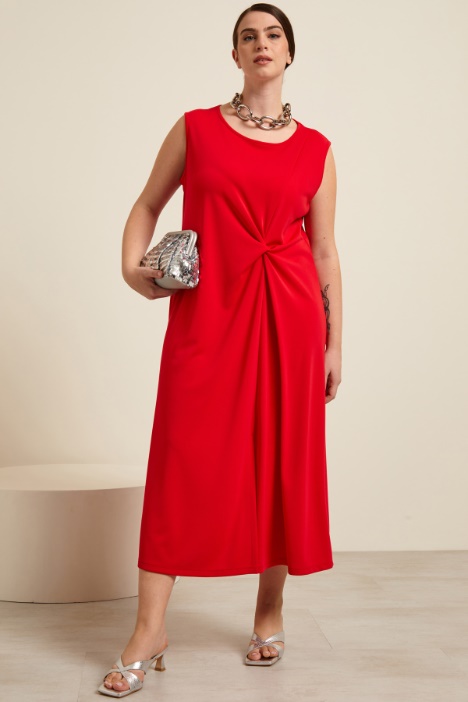 Abito in jersey con motivo annodato Fashion Market