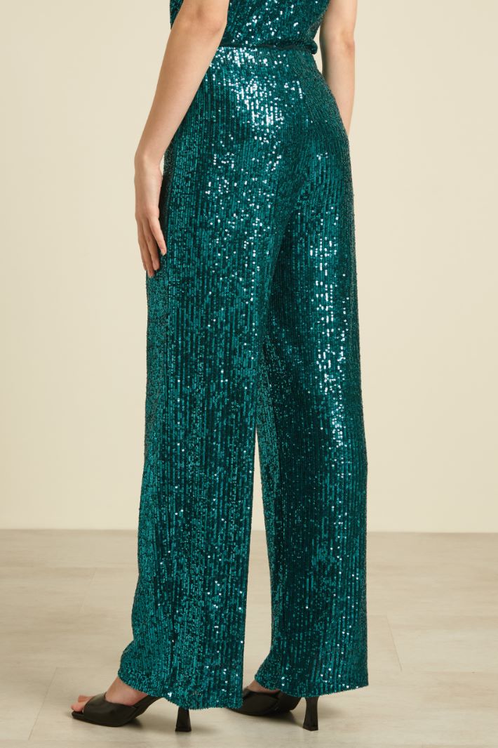 Pantaloni in tulle con pailettes Fashion Market