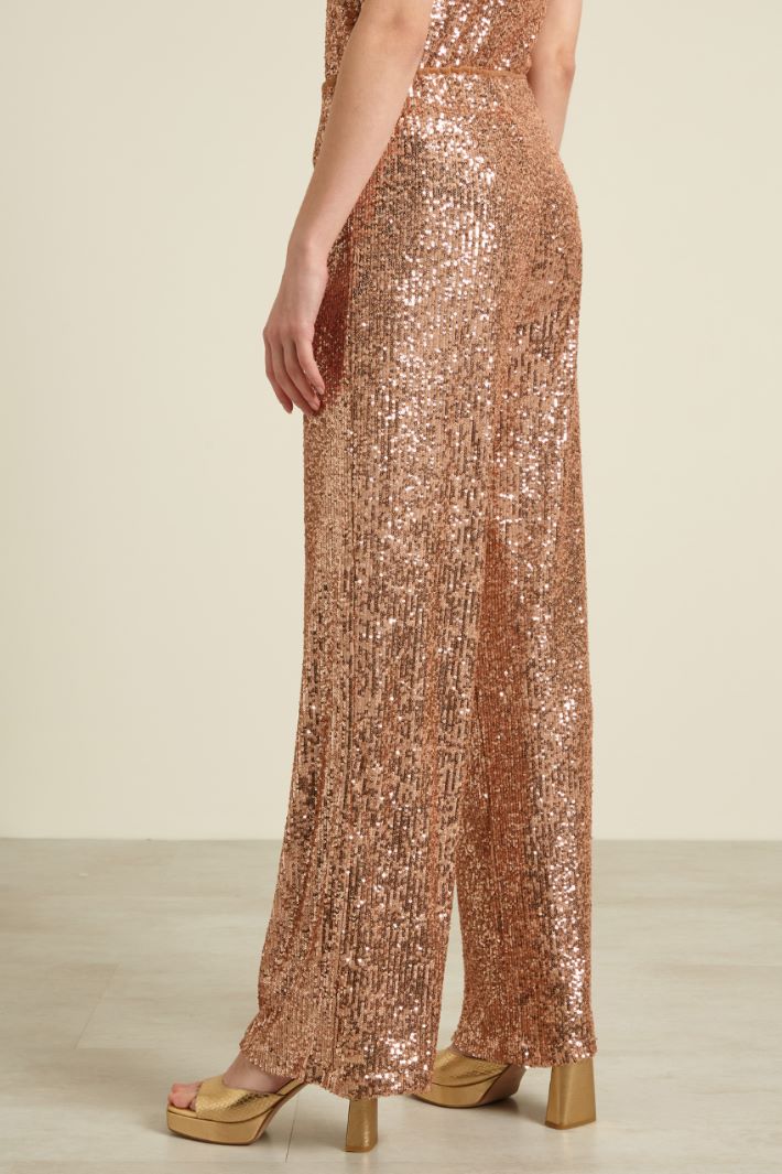 Pantaloni in tulle con pailettes Fashion Market