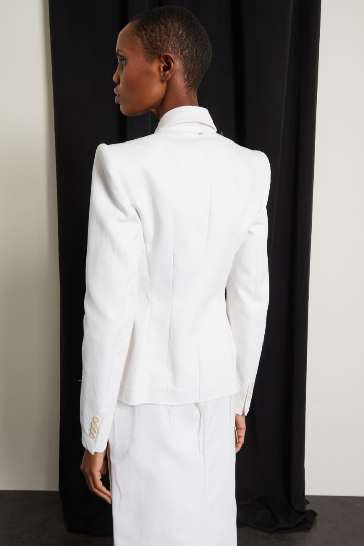 Blazer doppiopetto sfrangiato Fashion Market