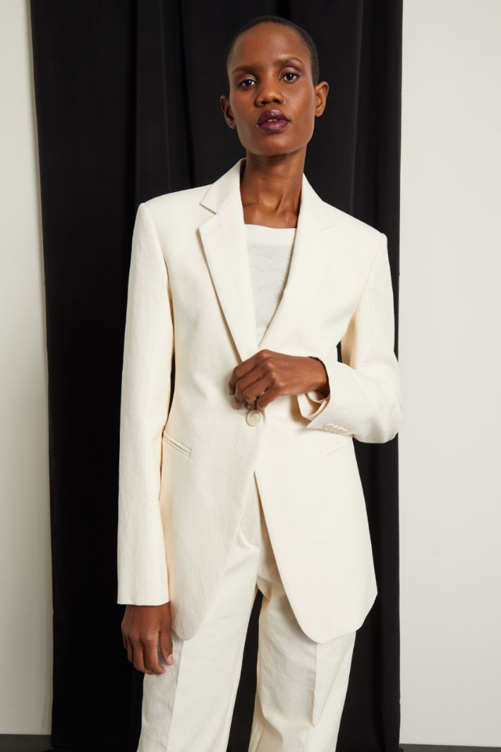 Blazer aderente in cotone Fashion Market