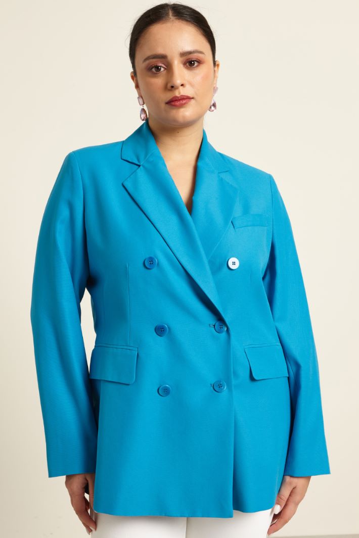 Blazer doppiopetto in viscosa  Fashion Market