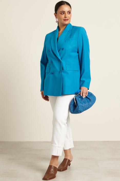 Blazer doppiopetto in viscosa  Fashion Market