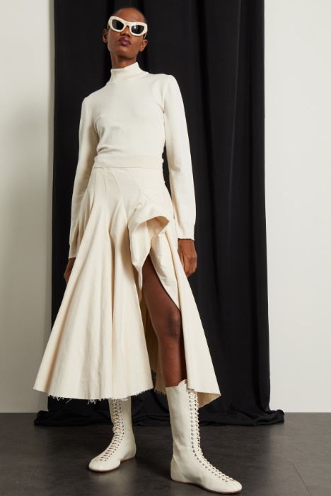 Gonna a fazzoletto in cotone Fashion Market