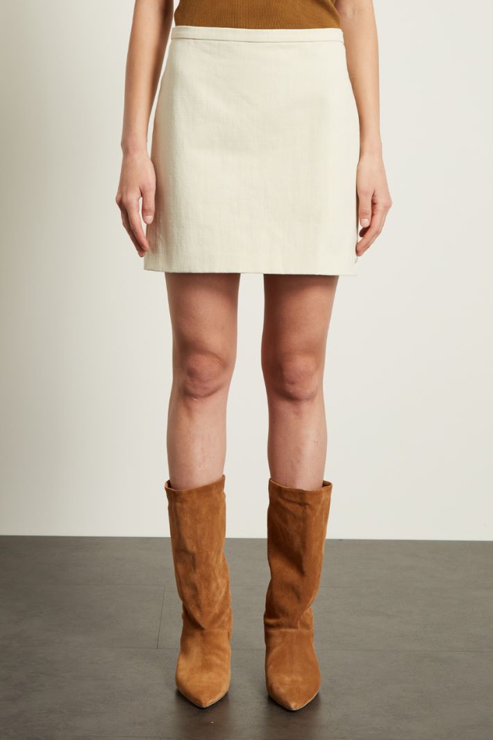 Gonna corta in stuoia Fashion Market