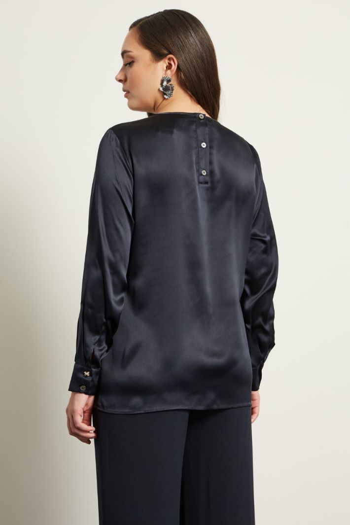 Blusa in raso di seta Fashion Market