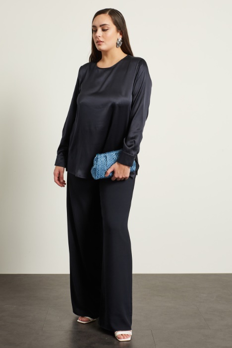 Blusa in raso di seta Fashion Market