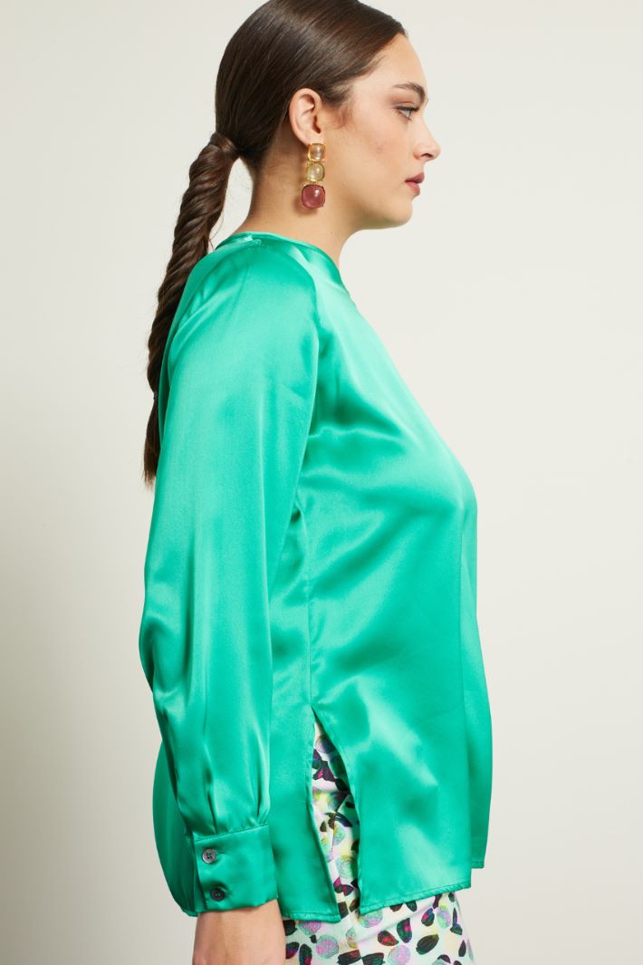 Blusa in raso di seta Fashion Market