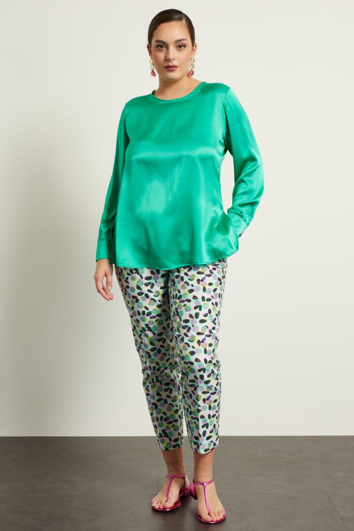 Blusa in raso di seta Fashion Market