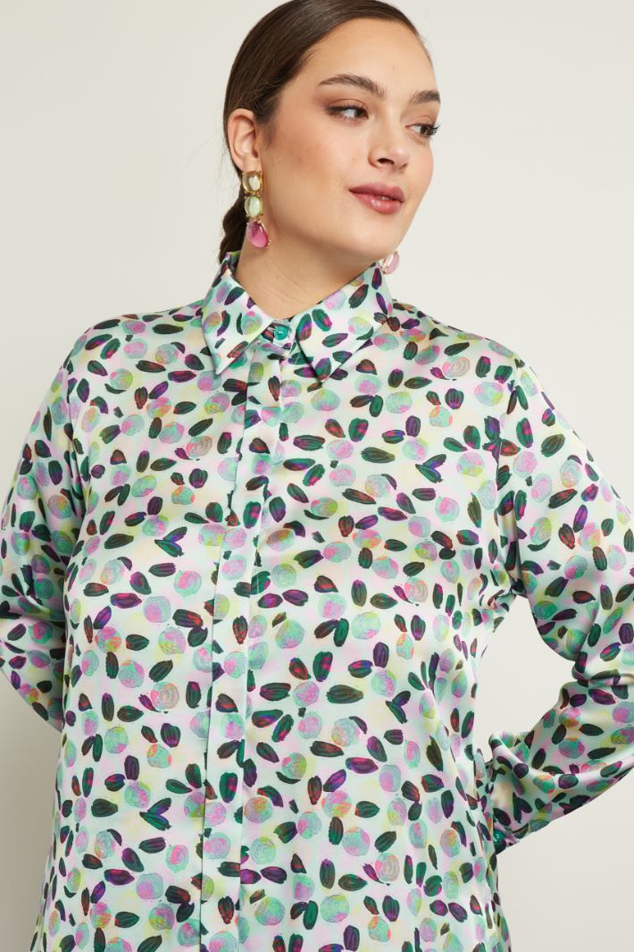 Camicia in raso stampato Fashion Market