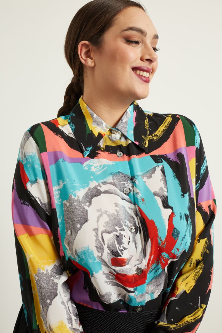 Camicia in seta stampata Fashion Market