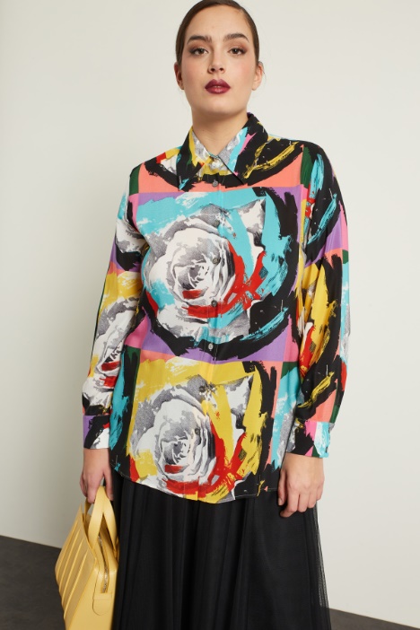 Camicia in seta stampata Fashion Market