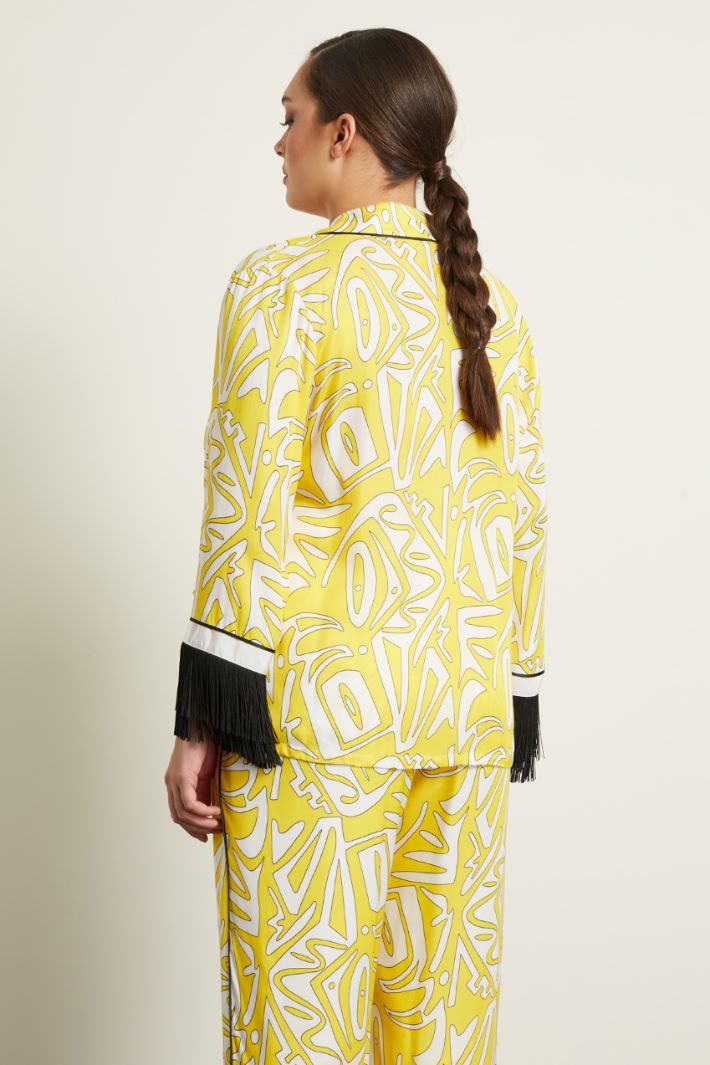 Casacca in twill stampato Fashion Market