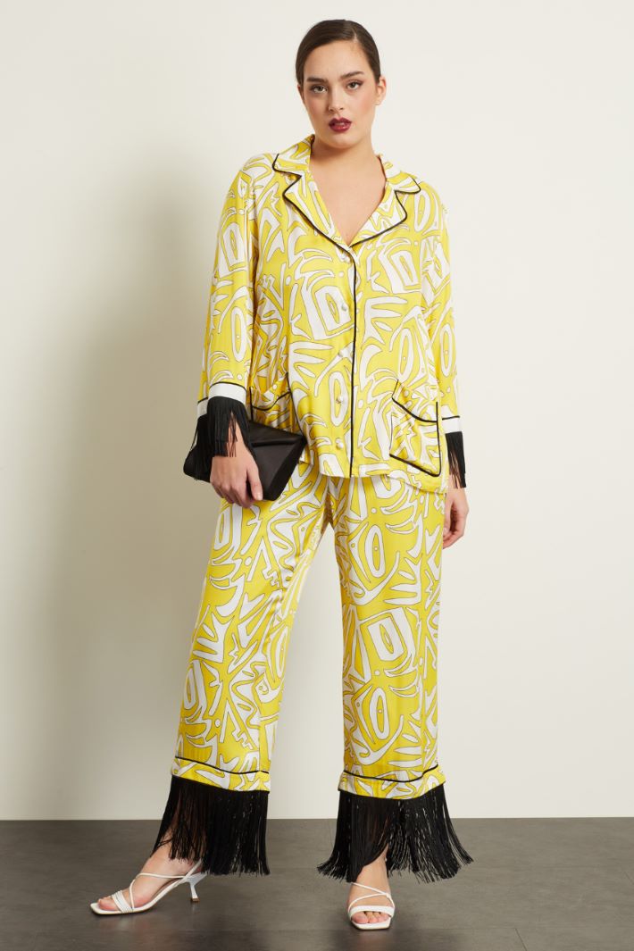 Casacca in twill stampato Fashion Market