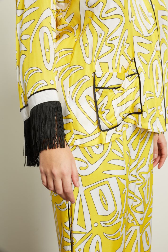 Casacca in twill stampato Fashion Market